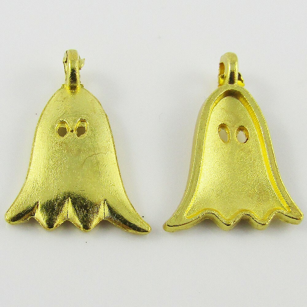 Bulk Cute Little Ghost Charm Pendant Spooky Halloween Ghost 20x14mm Select Qty