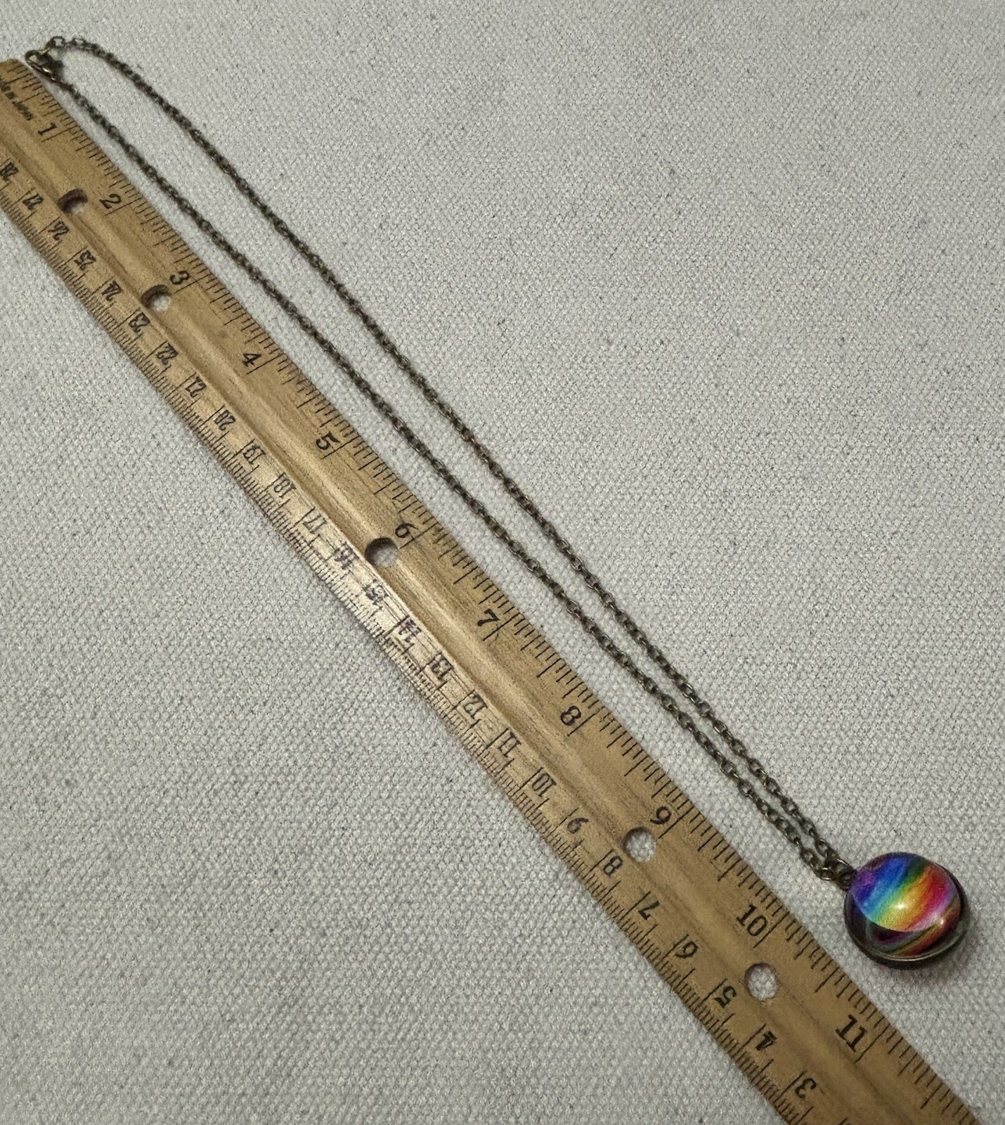 Saturn Glow in the dark Pendant necklace.