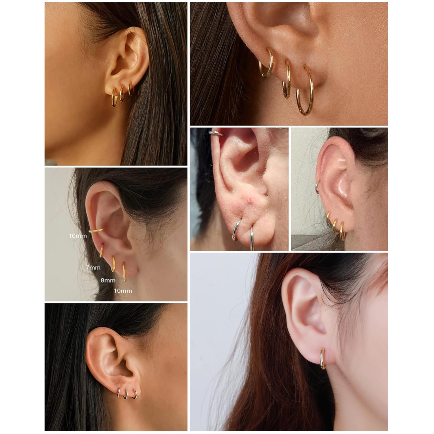 Versatile Multi-Purpose Gold Earrings – 20G