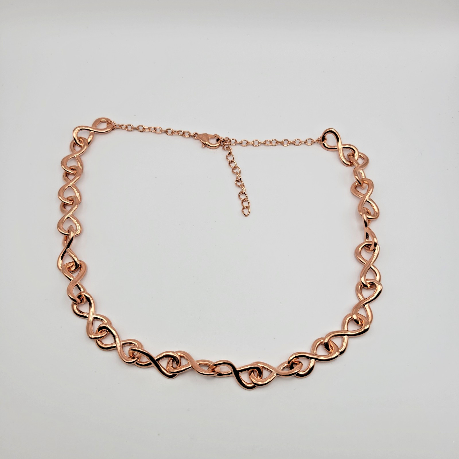 JTV Timna Jewelry Collection Copper 10.5mm Infinite Link Chain Necklace ~ 18-20″