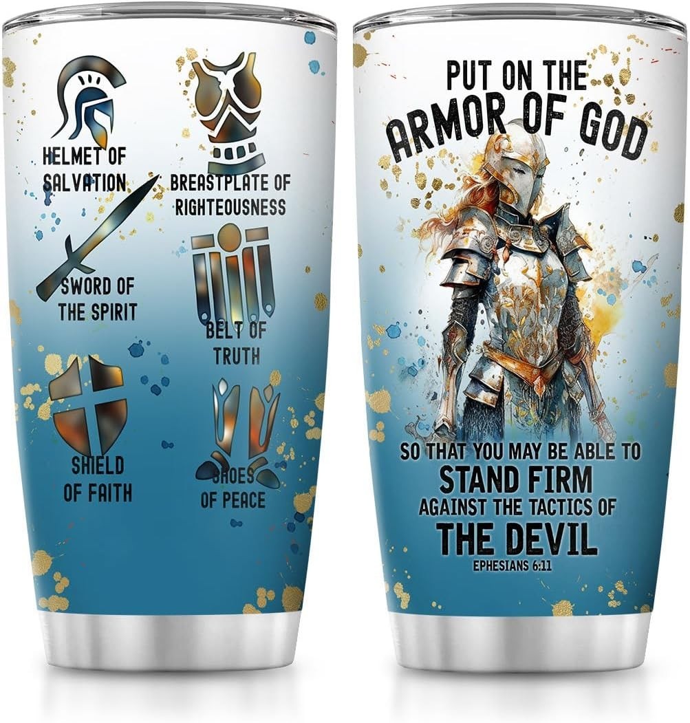 Insulated 20oz Christian Tumbler – Keeps Drinks Hot or Cold, Perfect for Travel