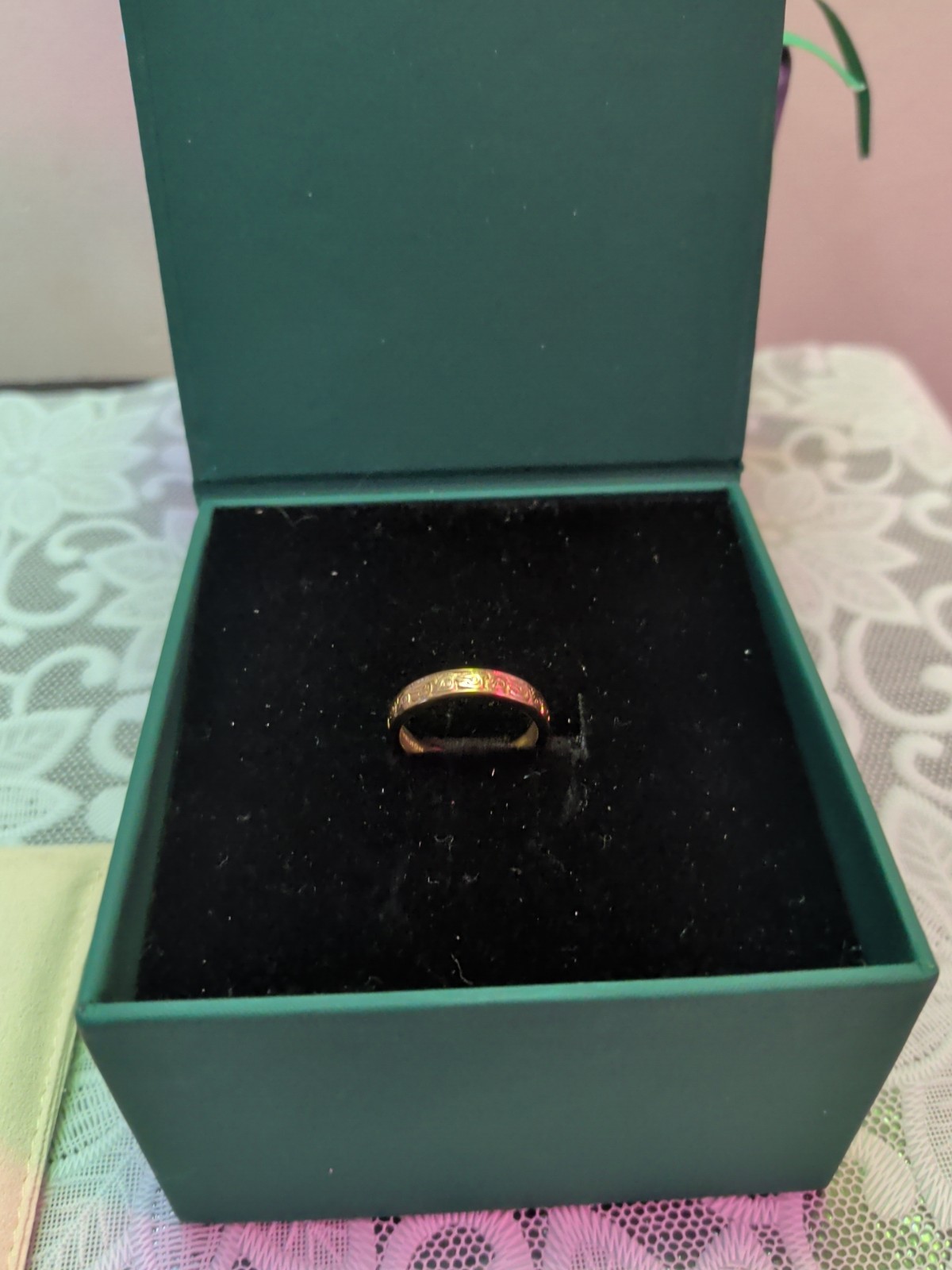 Muslim 18K Gold Plated Vintage Heritage Ring Women’s Size 7 Nominal Jewelry