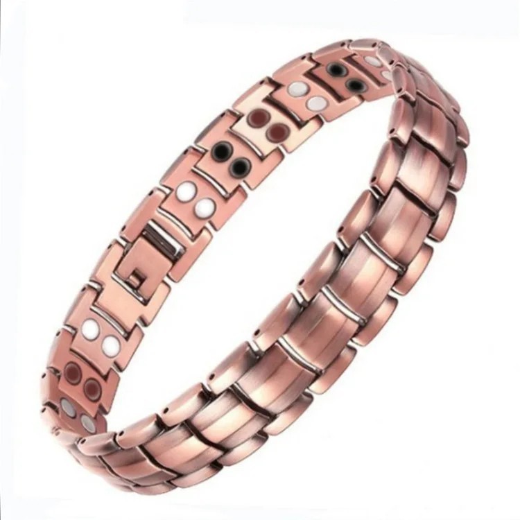 Pulsera magnética de cobre puro para hombres y mujeres Energy Arthritis Pain Va