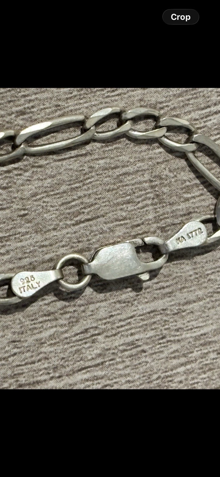 Figaro Sterling Silver Jewelry Chain Necklace Italy .925 & GoldPlated Chain .925
