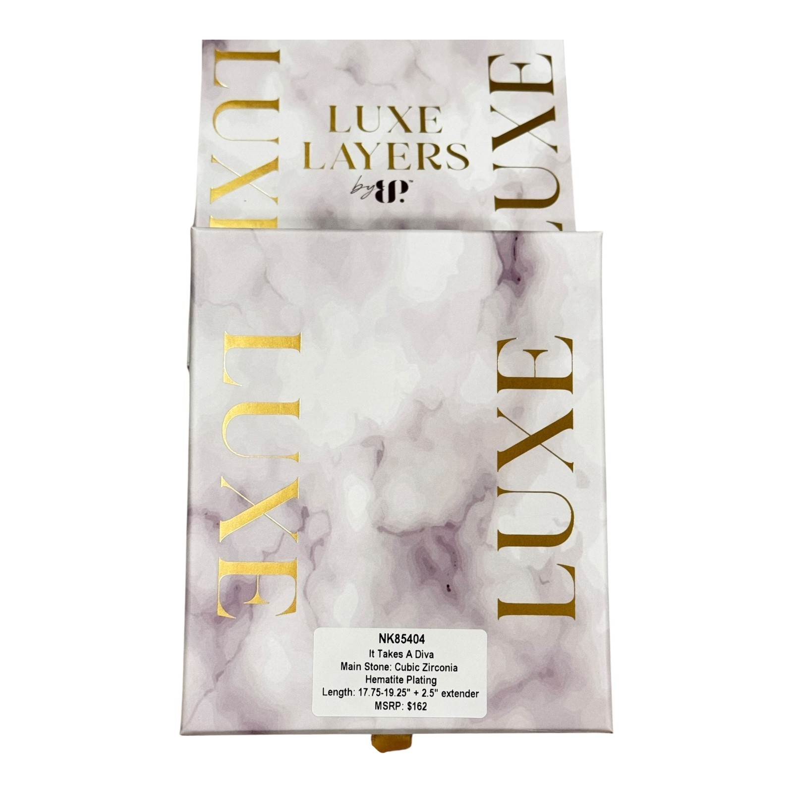 Bomb Party 2025 Summer Luxe Layers “It Takes A Diva” NK85404 Hematite Plating