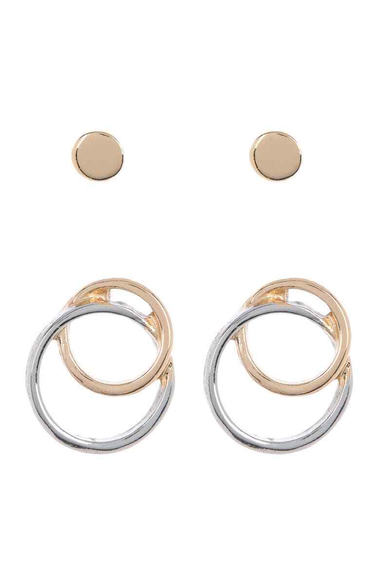 14th and Union Circle Stud Earrings Set of 2