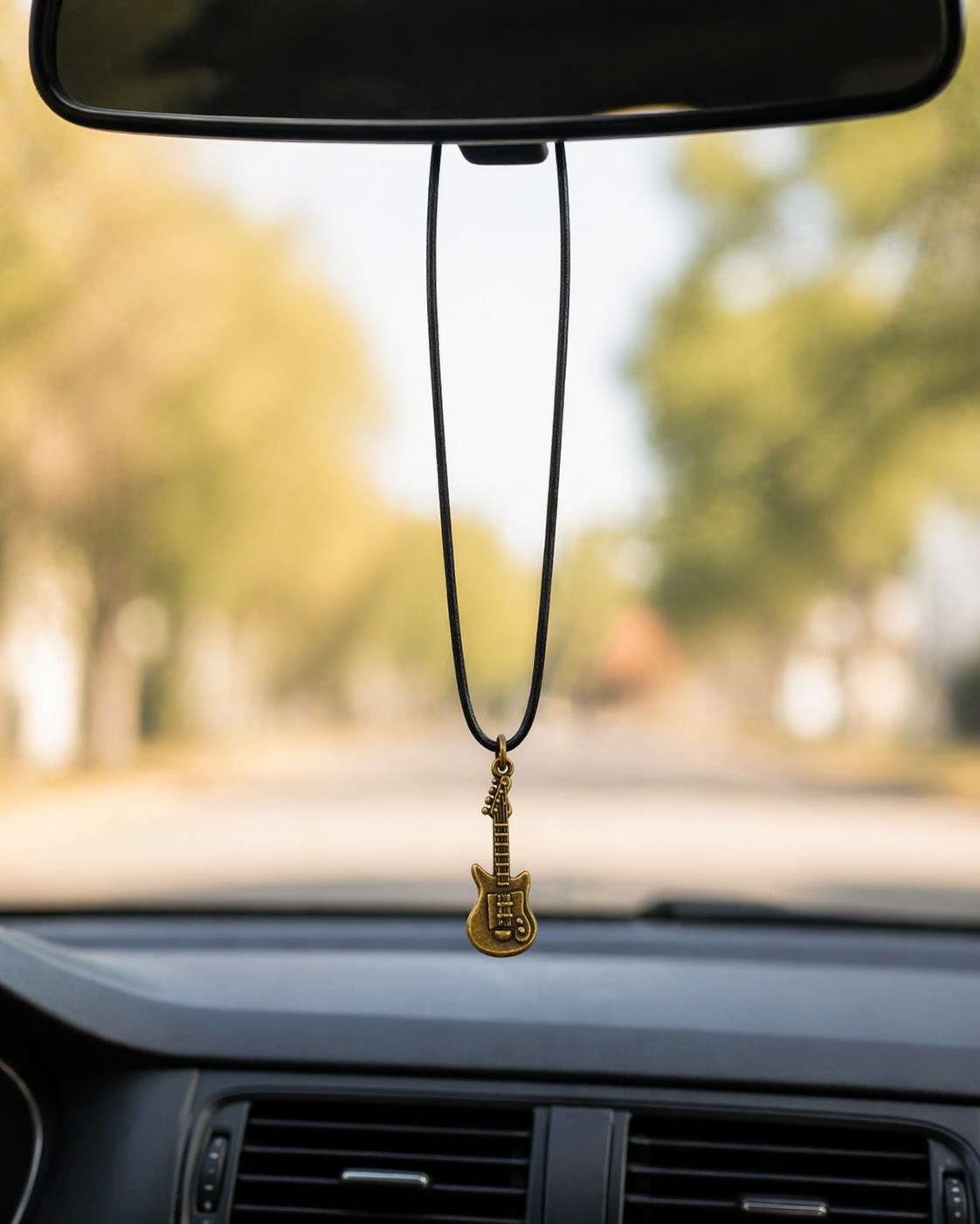 Daily Musician Carry Guitar Charm Necklace