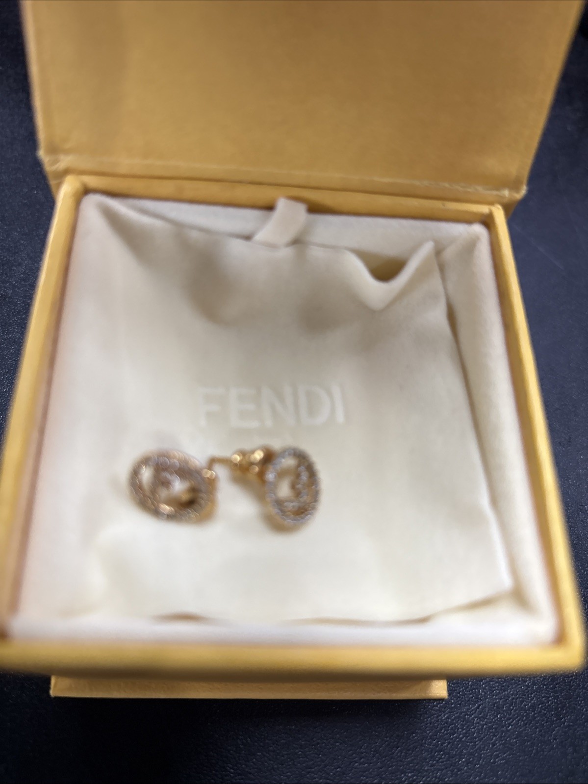 Fendi authentic FF Logo earrings