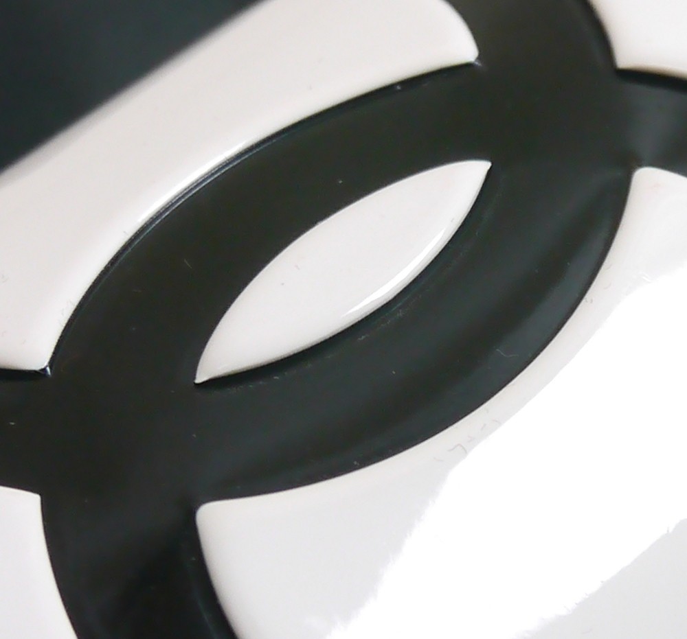Authentic CHANEL Bracelet Coco Mark Jelly/Plastic #12126