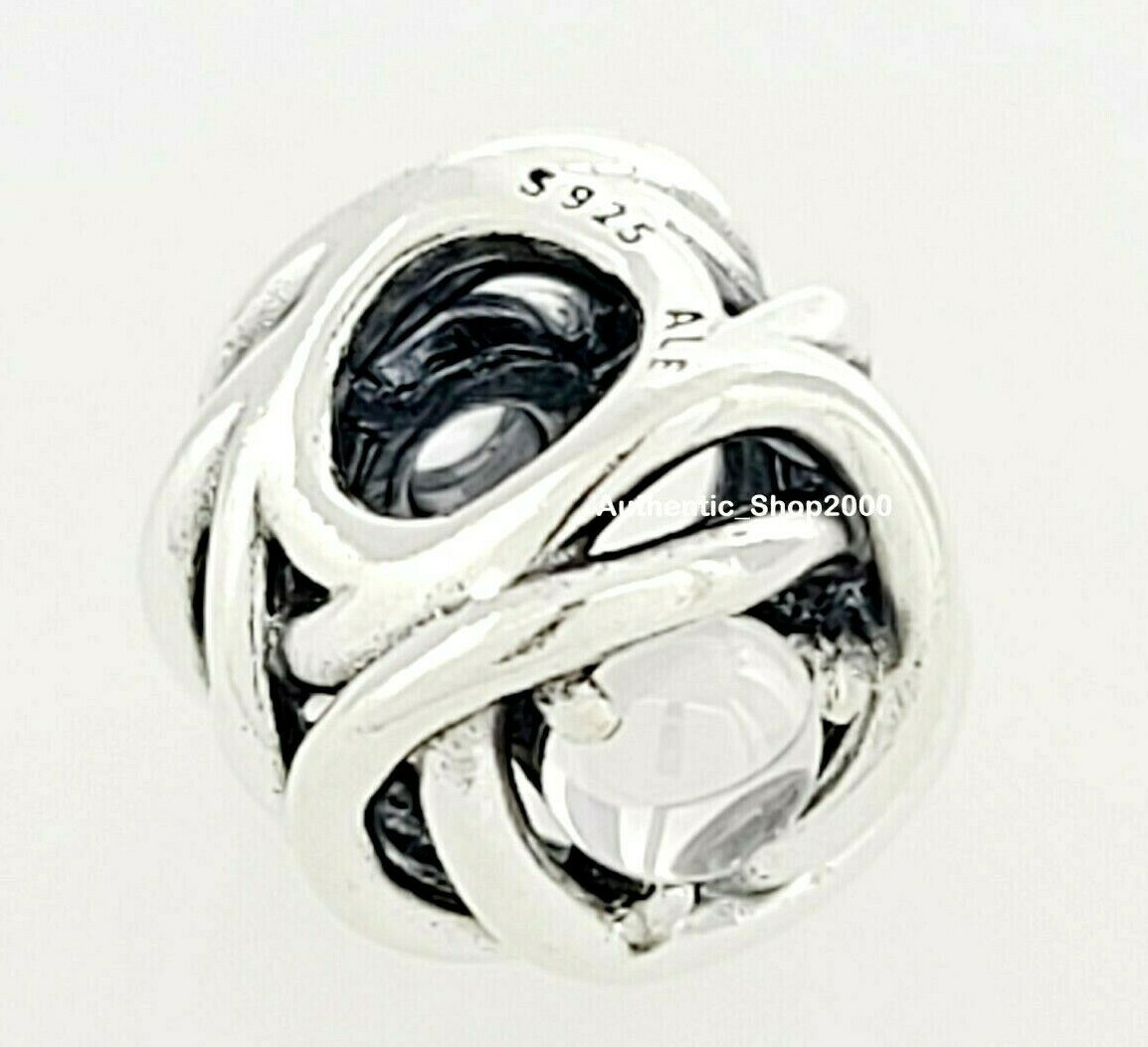 New 100% Authentic PANDORA 925 Ale April Clear Eternity Circle Charm 790064C01