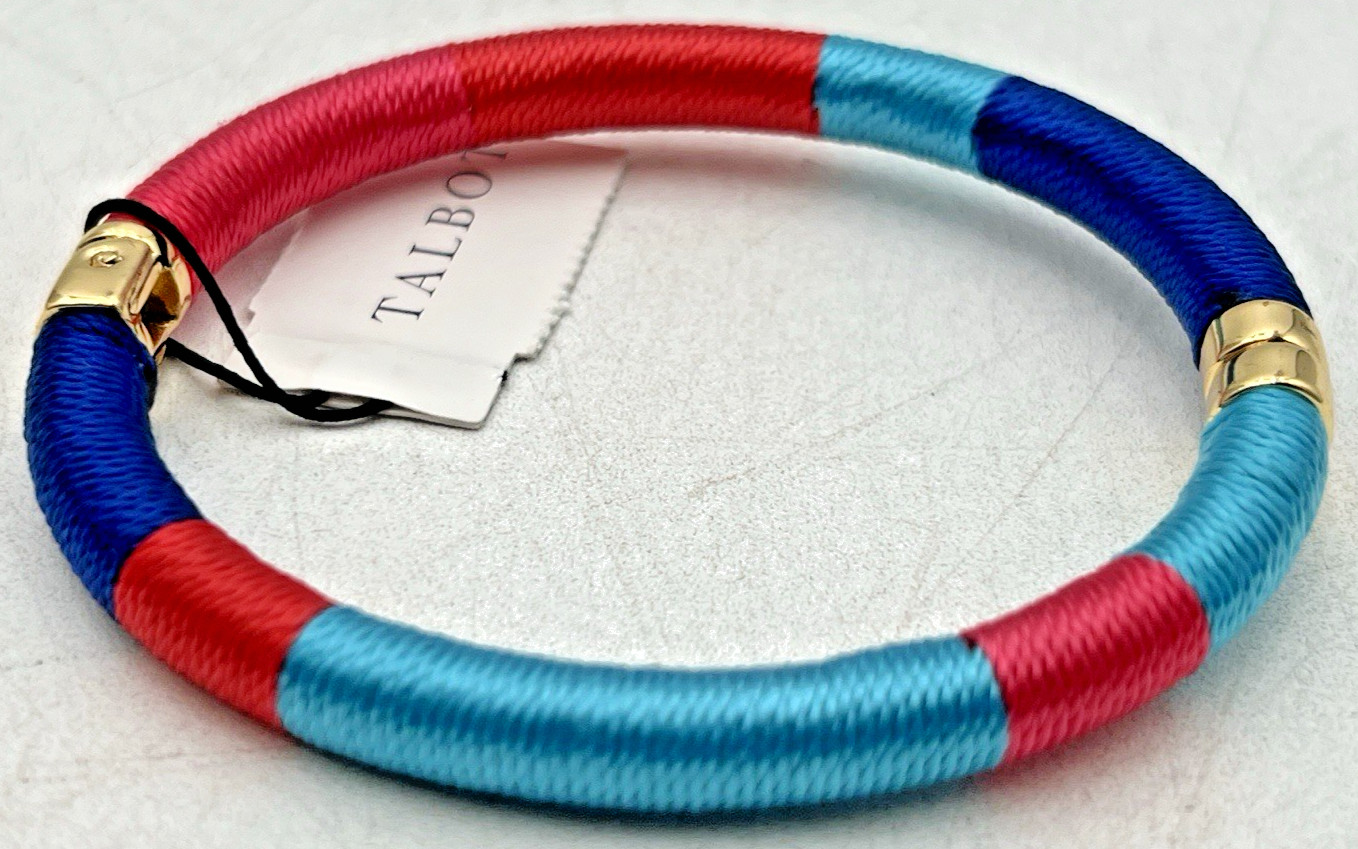 TALBOTS WRAPPED LINKS NECKLACE, BANGLE BRACELET & PIERCED HOOP EARRINGS NWT