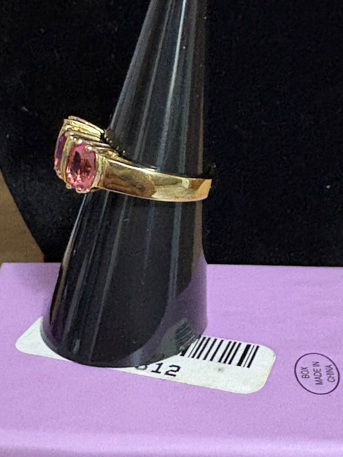 NIB Palm Beach Jewelry October Birthstone Tourmaline Gold Plated Ring Size 7