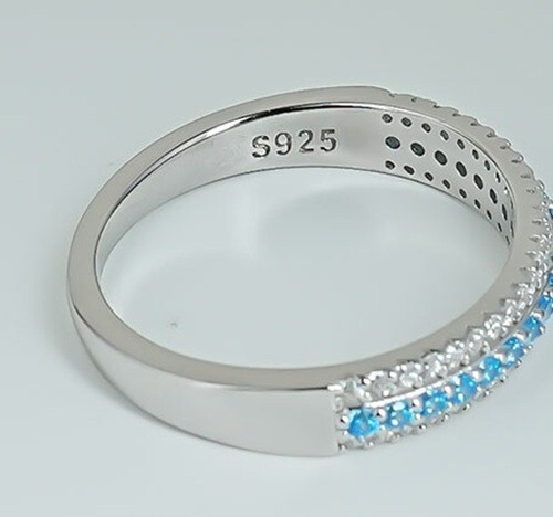 Neon Paraiba Artificial Tourmaline Ring, 18K Gold Vermeil, Stackable & Chic Gift