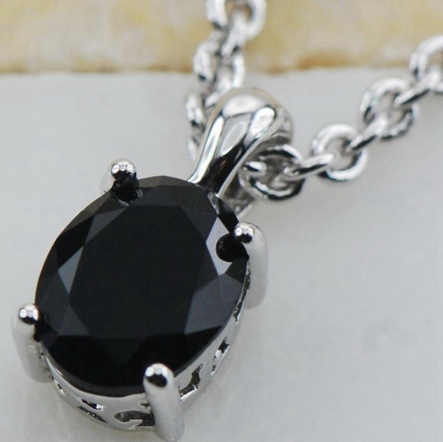 DEAL! Beautiful Black Onyx Necklace, Earrings, Bracelet, & Ring Size 11 Set