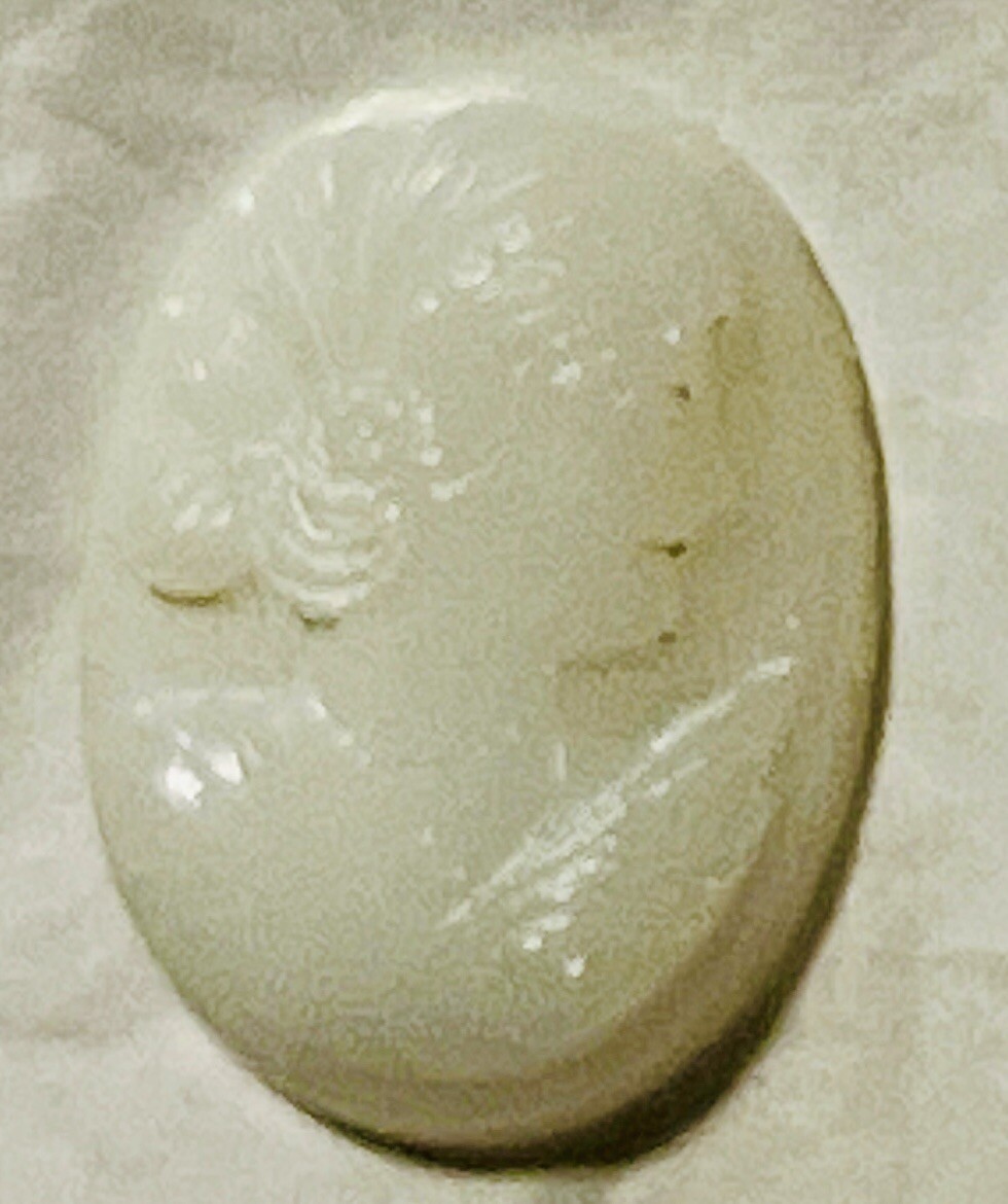 VICTORIAN CAMEO PROFILE WOMAN SILHOUETTE No Setting Or Brooch