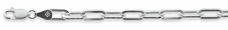 090 3.8MM Square Forzatina Chain .925 Solid Sterling Silver Made Italy