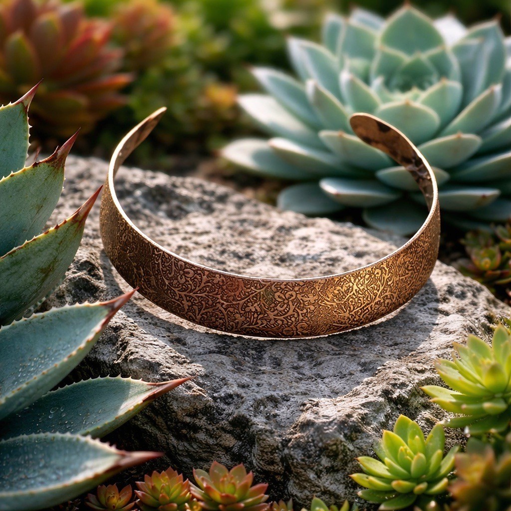 Solid copper choker #CC304AM- 1 inch wide. High polish Finish.
