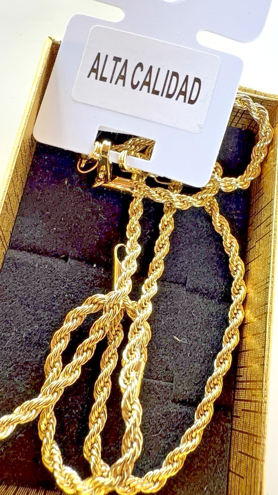 High-Quality 18K Gold Layered Link Bracelet – 19cm 5.5mm Luxury Jewelry