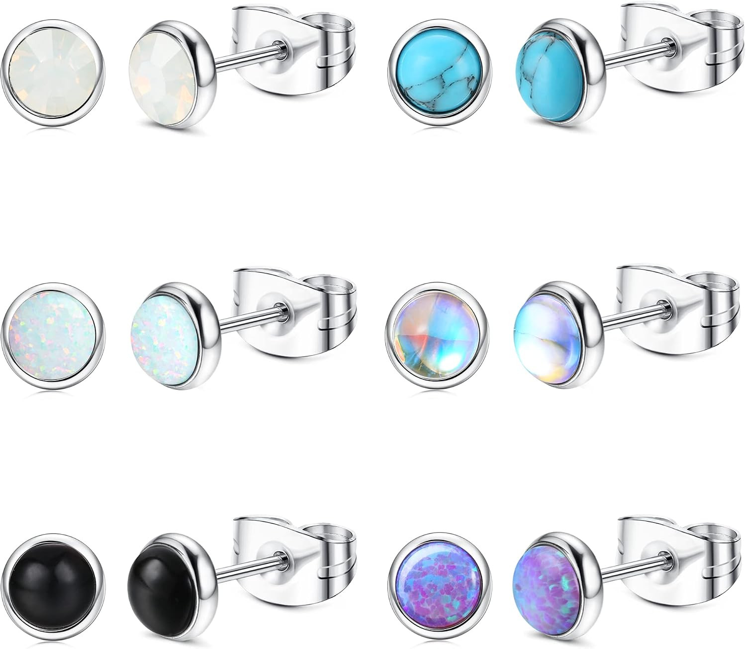 Hypoallergenic Surgical Steel Earrings for Sensitive Ears – 20G 4MM Stud Earring