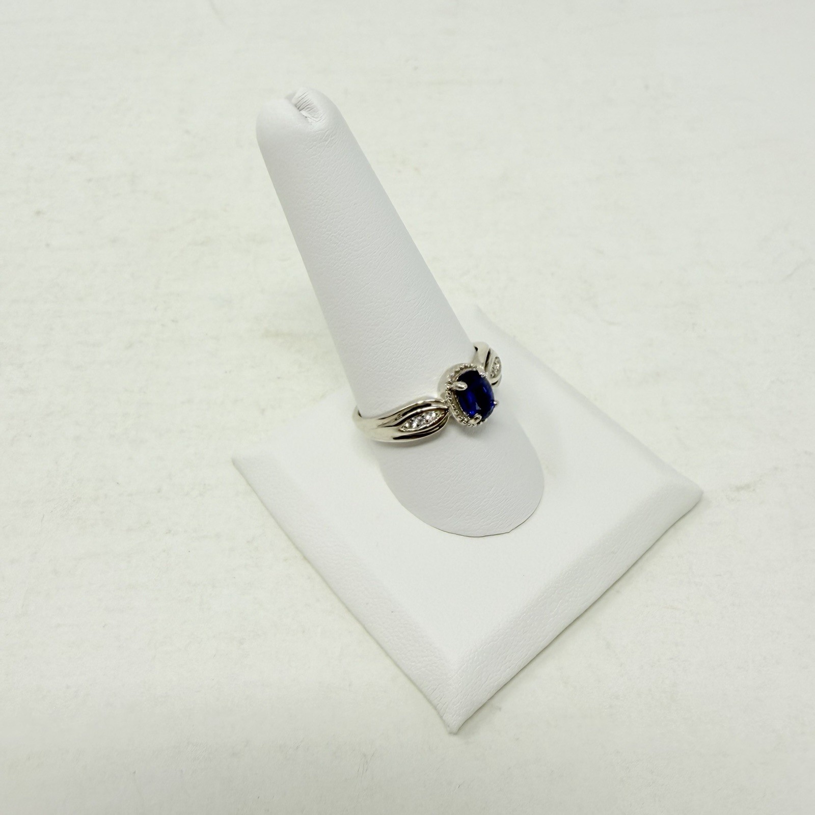 Shop LC Blue Kyanite Pendant with Chain & Size 10 Ring Set Sterling Silver 5334