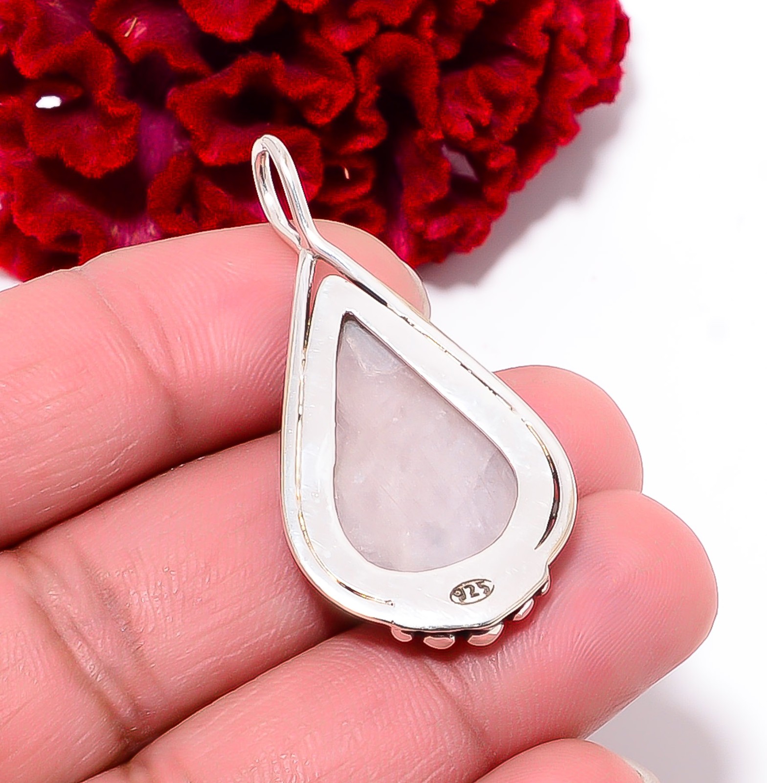 Pink Kunzite – Laghman Gemstone 925 Sterling Silver Pendant 1.79″ P99413