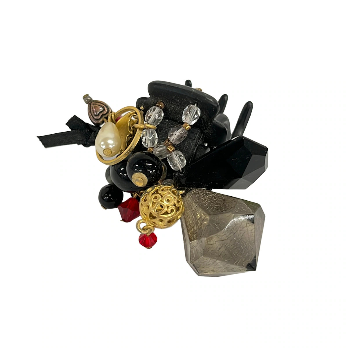 Complex BIZ Black Gold Multi Plastic Rhinestones Hardware Other Jewellery