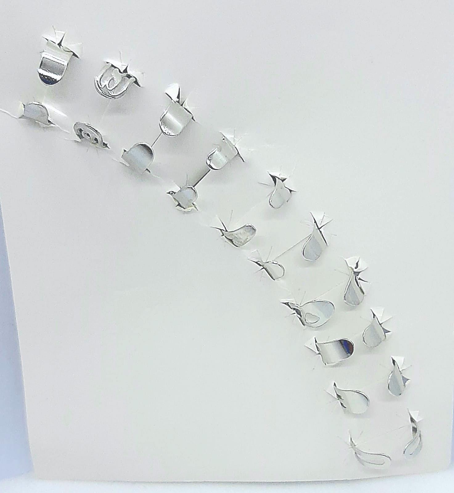 Set of 10 Silver Stainless Steel Adjustable Rings for Women – Fashion Jewelry