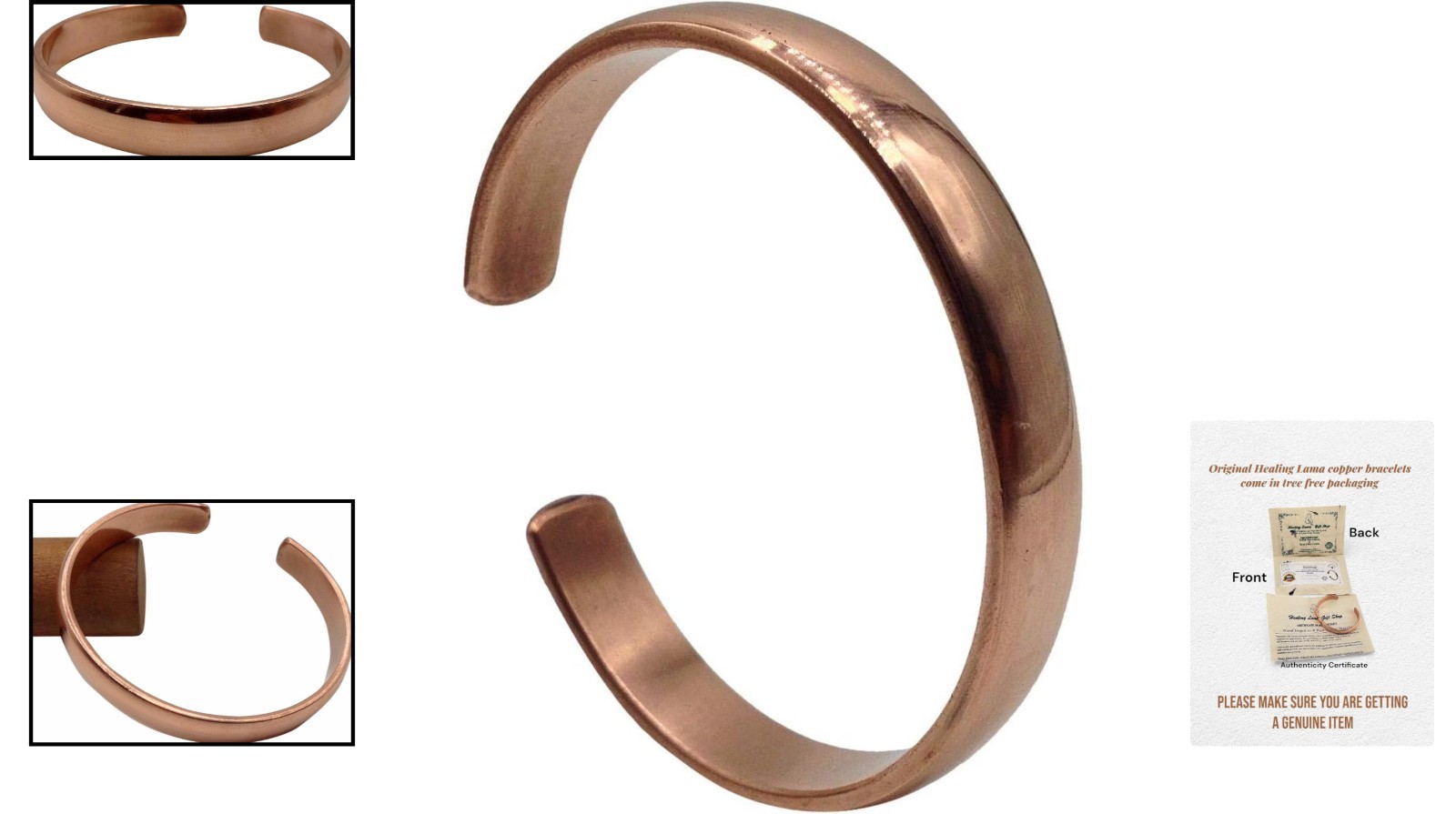 Hand Forged Copper Bracelet Unisex 7 Inch Sturdy Copper Jewelry