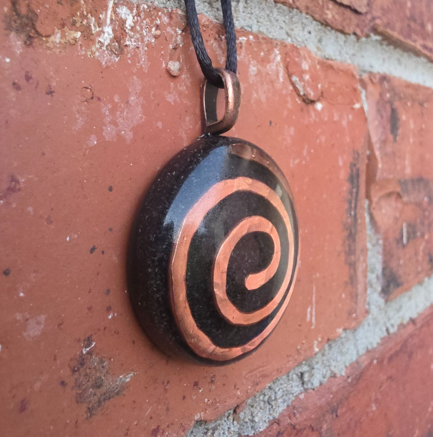 Orgonite Orgone Copper Spiral Crystal Positive Energy Pendant Necklace Manifest