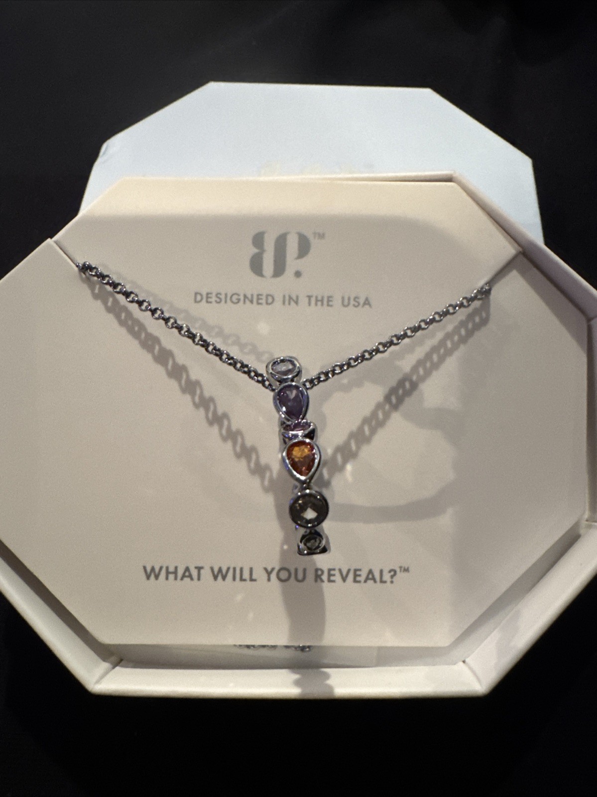 BP Autism Awareness Heart Multi Colored Pendant