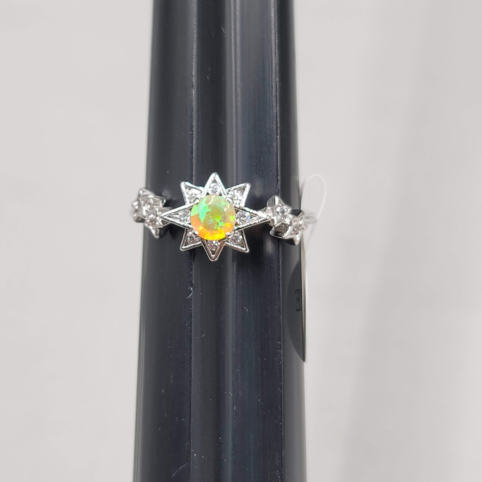 Star Shape Multicolor Yellow Fragrant Jewels Ring Cocktail Size 9.25