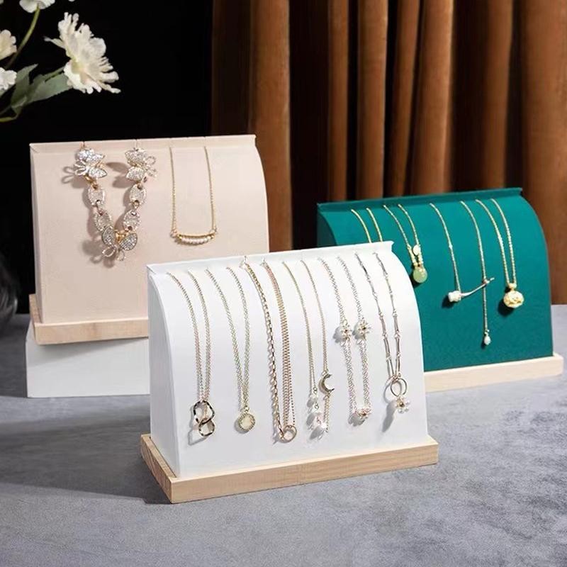 Multi Easel Wooden Jewelry Display Stand Necklace Bracelet Pendant