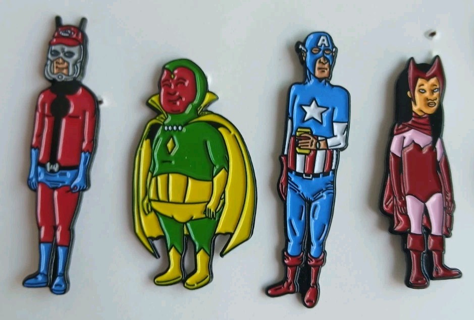 King Of The Hill X The Avengers Marvel Bobby Funny Custom ENAMEL PIN Dale 90 TV
