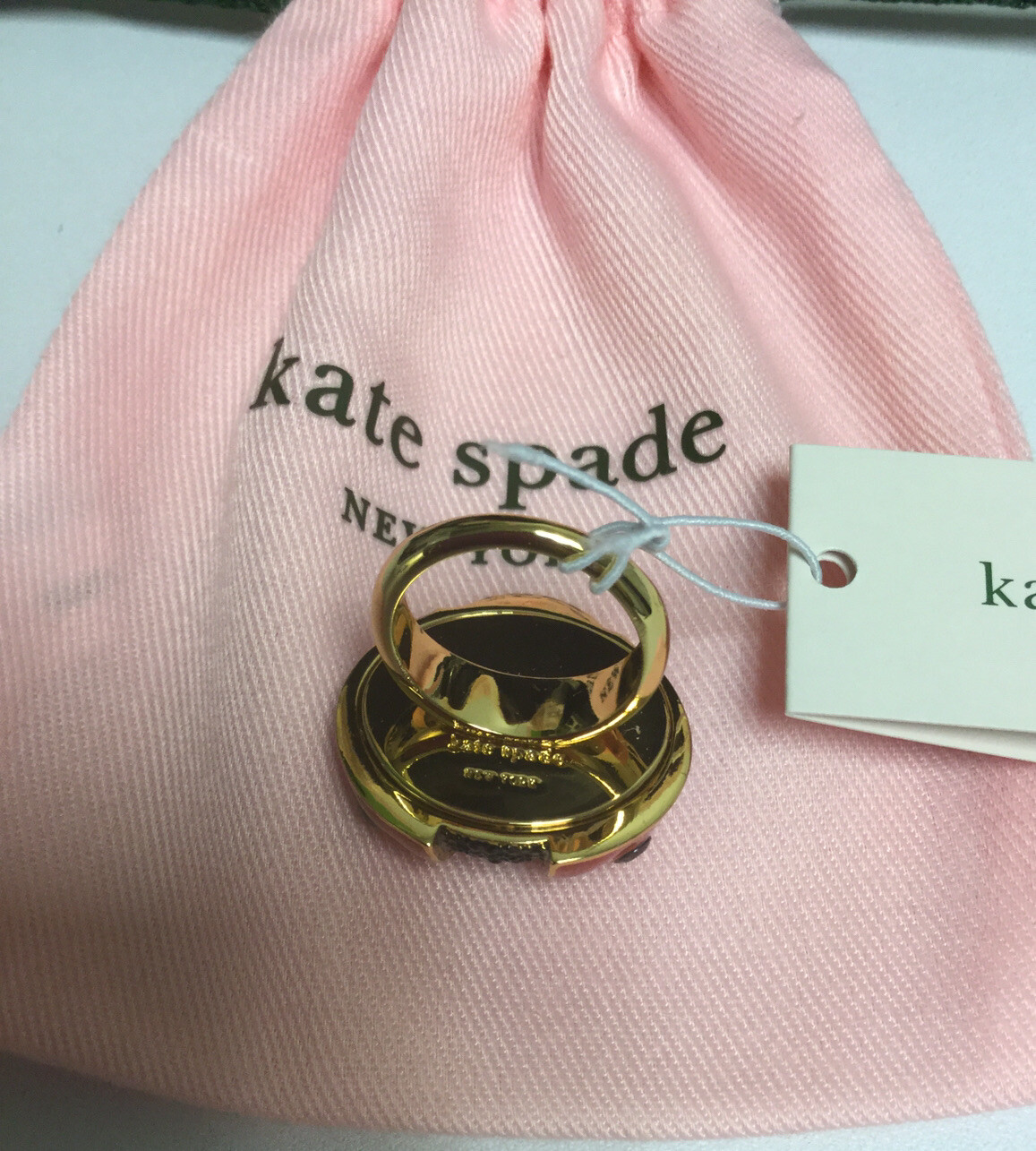 NWT Kate Spade NewYork 12 K Gold Plated Little Ladybug Ring Size 6 New