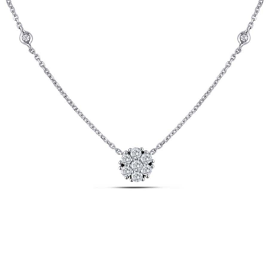 AMOUR 1/3 CT TW Diamond Necklace In 14K White Gold