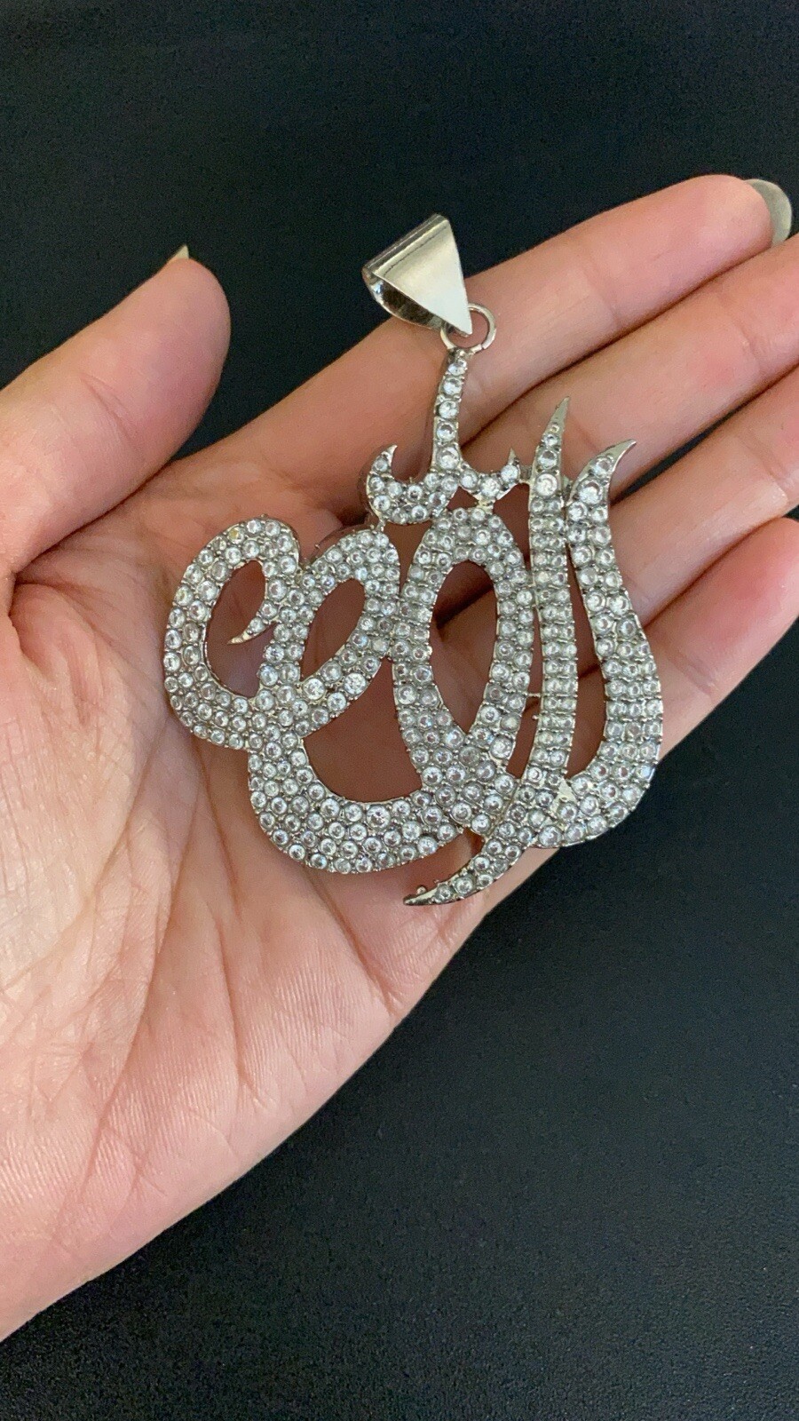 Muslim Allah Islam Pendant Necklace Silver