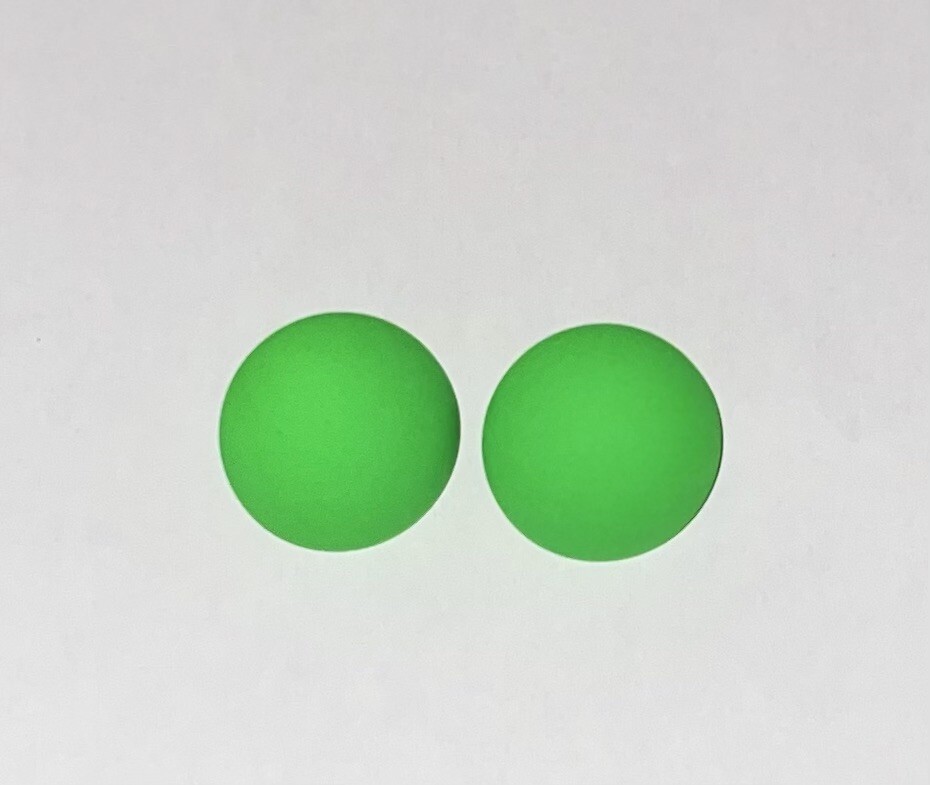 Neon Green Round Stud Earrings
