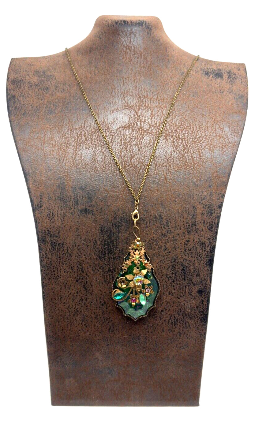 Lovely Michal Negrin Necklace With Colorful Crystals #117#