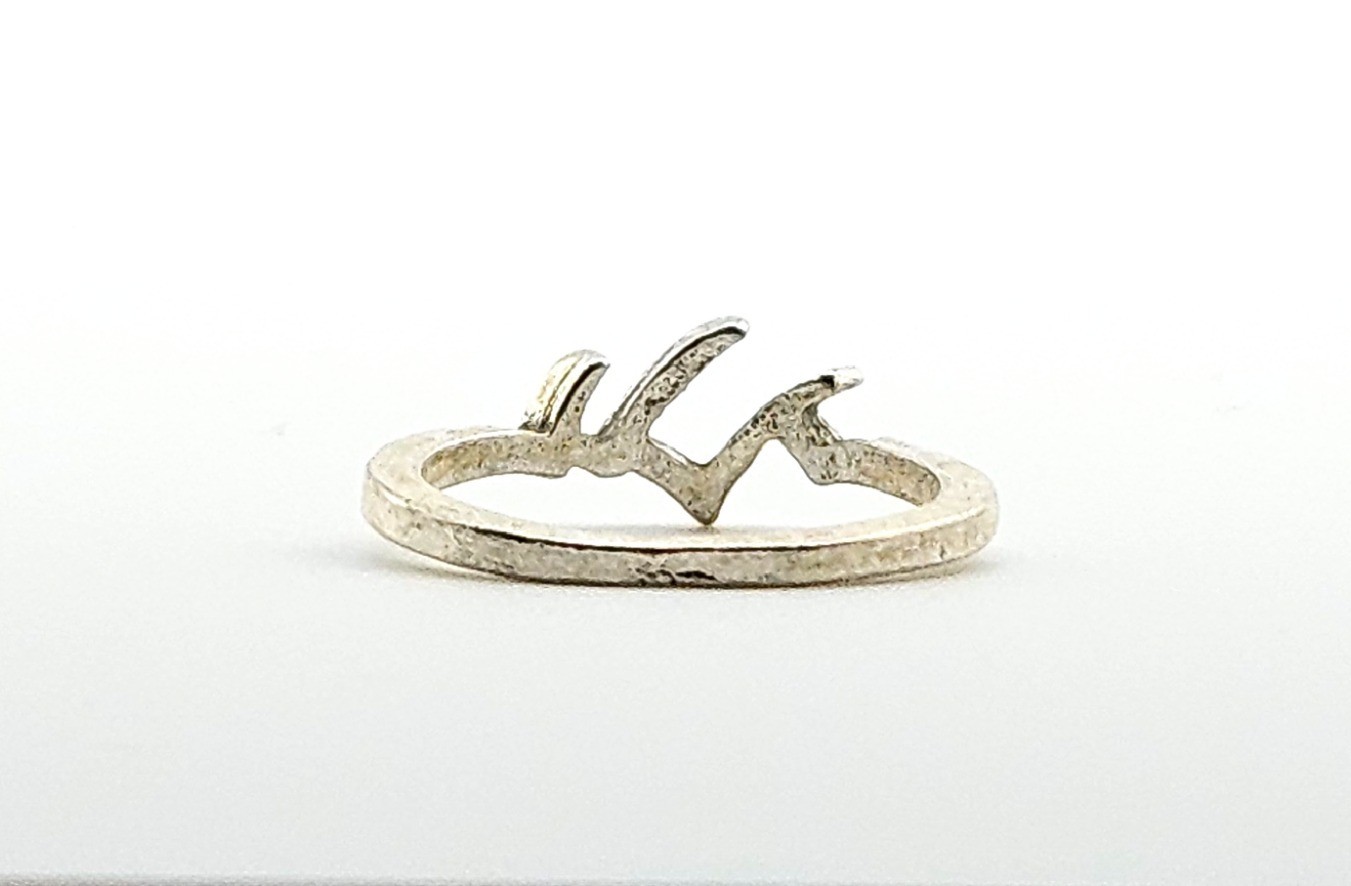 Set Of 3 Silver Tone Band Rings Multiple Sizes J17-3924