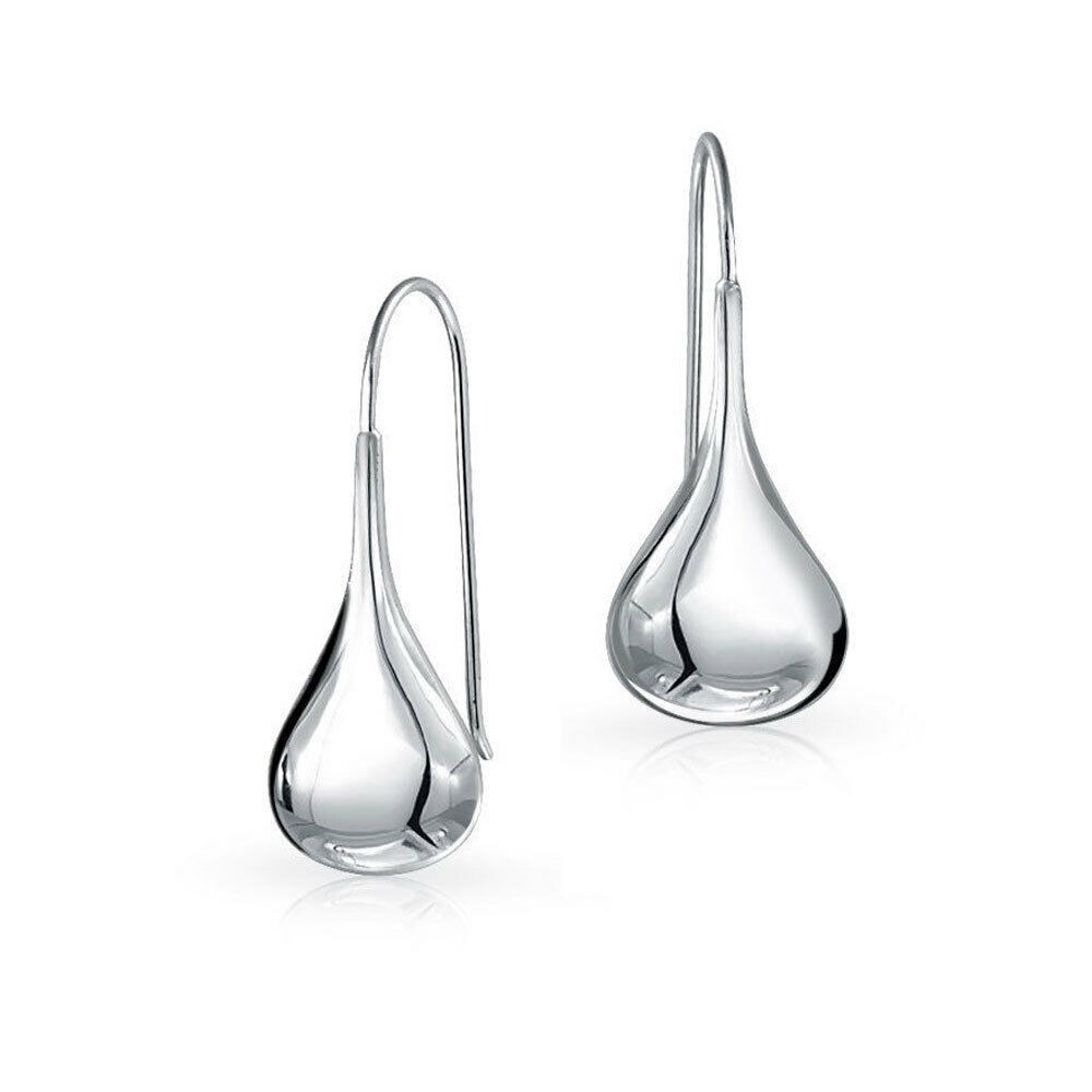 Sterling Silver 925 Tear Drop Fashion Hook Earring
