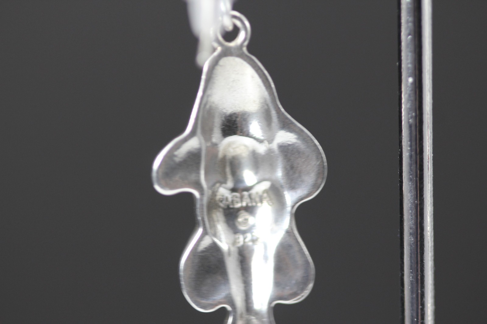 Sterling Silver KABANA Enameled Clown Fish Dangle Earrings 9.5 Grams (EAR5931)