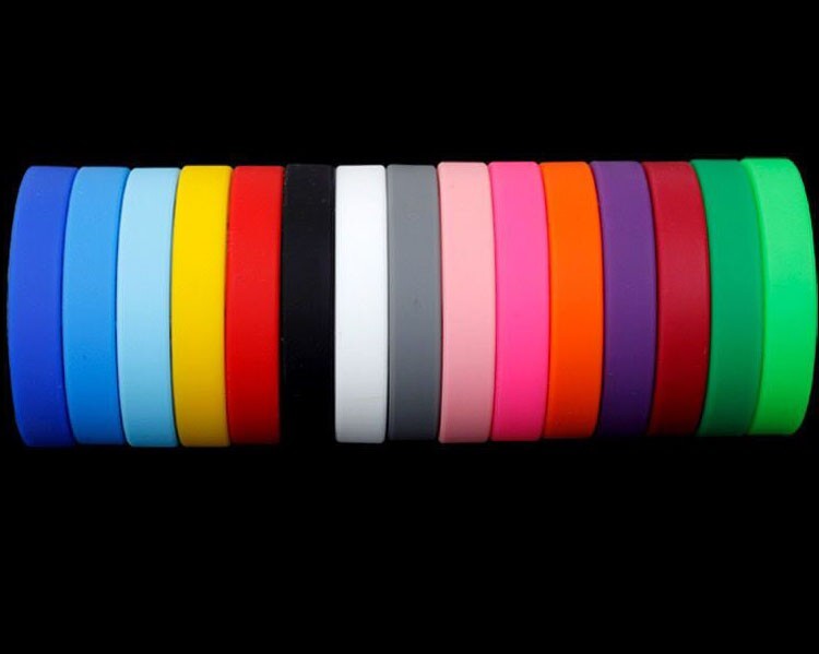 5PCS Custom Debossed Silicone Wristbands Personalized Rubber Bracelets Gifts