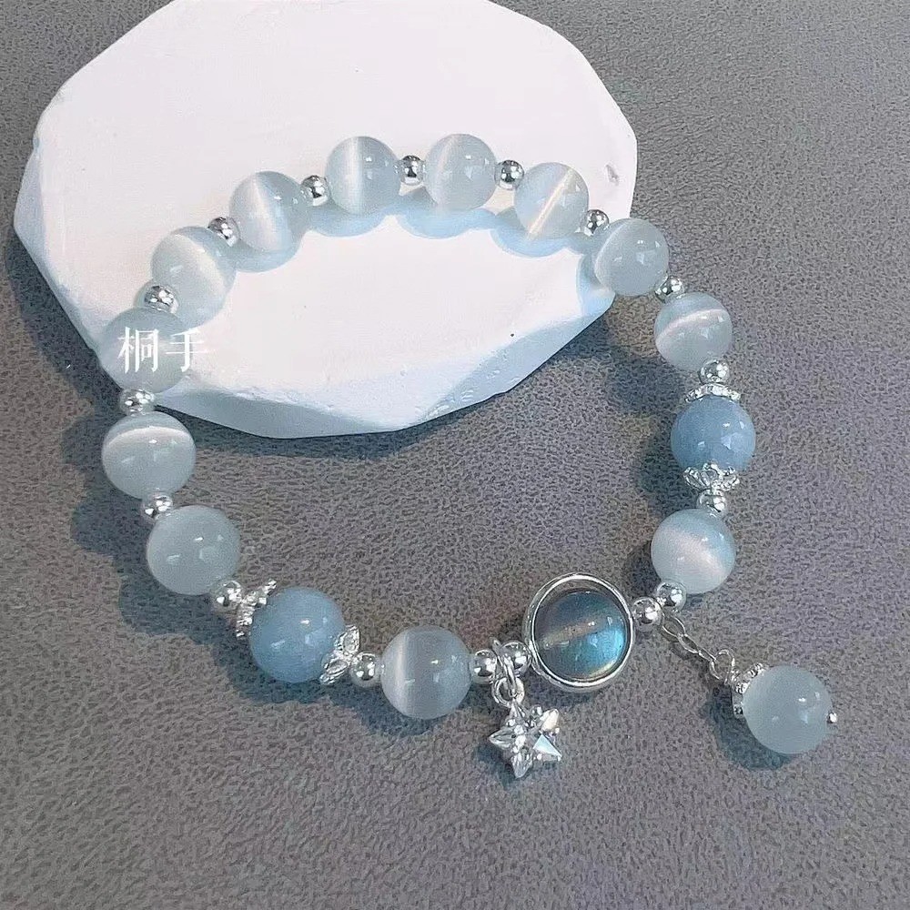 1pc Crystal Bracelet Minimalist Moonlight Natural Versatile Bracelet for Women