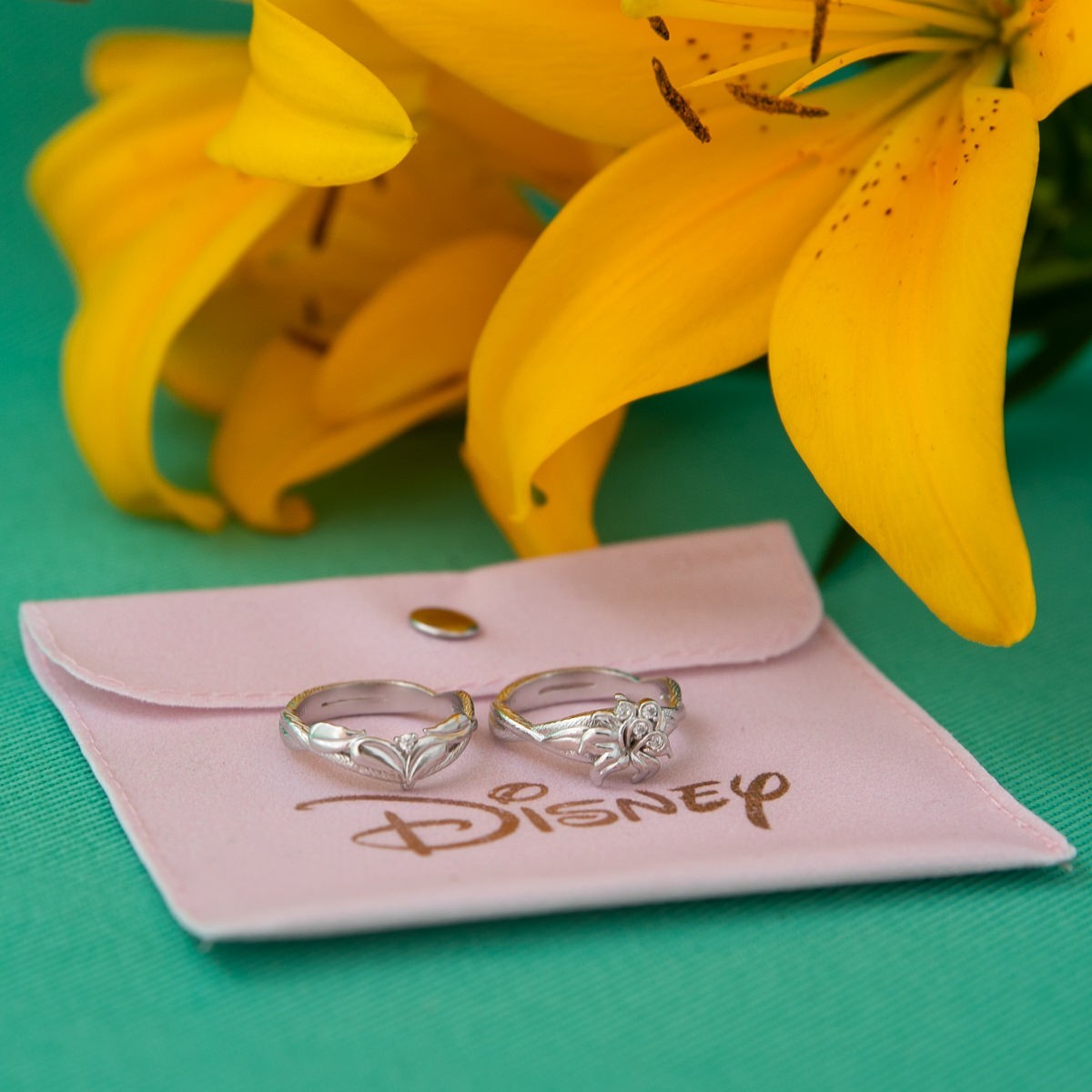 Disney X RockLove ‘Disney Tangled’ Rapunzel Sundrop Flower Stacker Rings Size 7