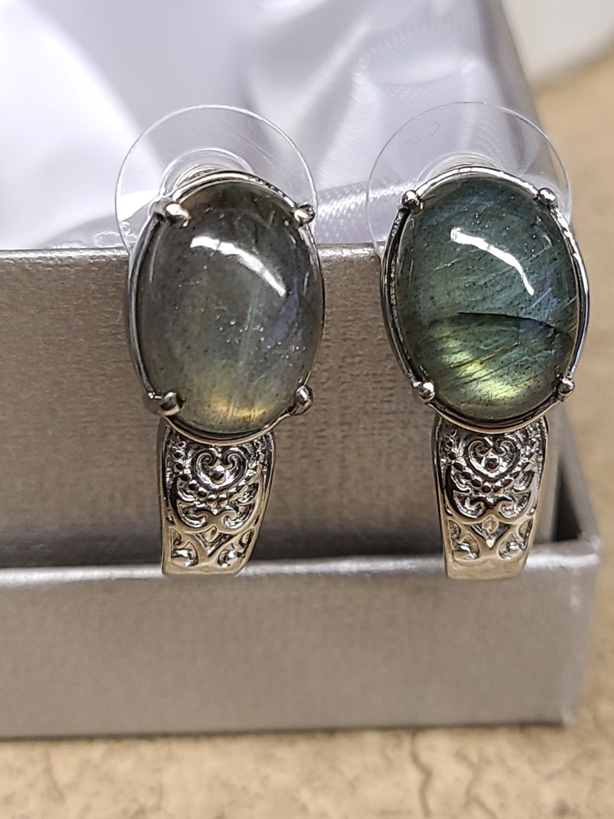 Shop LC Stainless Steel Labradorite Earrings