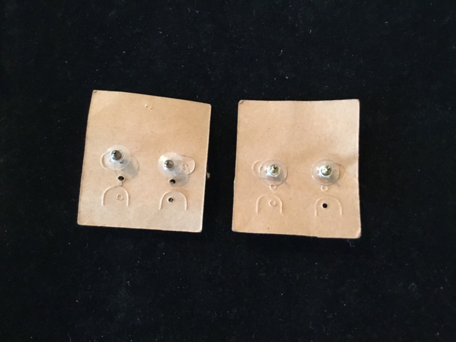 New PLUNDER Design Faux Pearl Earrings-Lot Of 2-Gold Tone-Pierced
