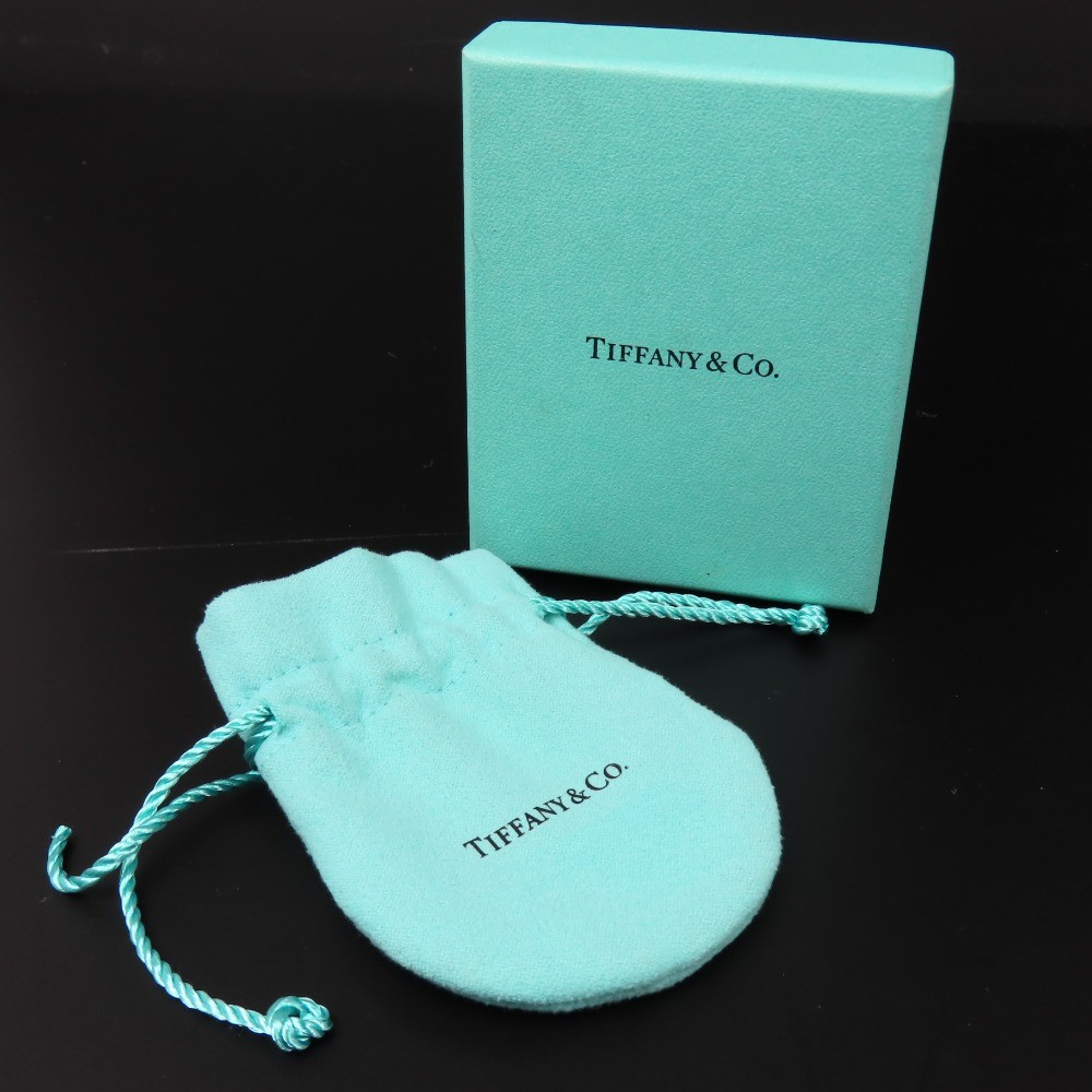 TIFFANY&Co. Open Heart Pendant 925 Sterling Silver 2g Accessory Necklace 103041