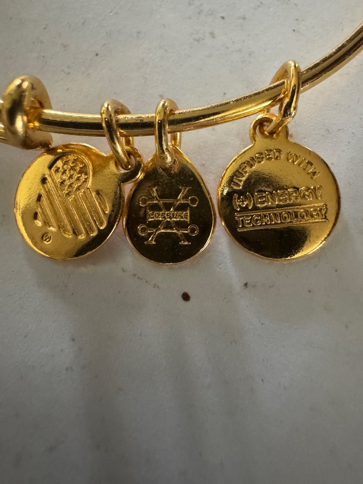 Alex and Ani Seahorse Charm Bracelet Gold Tone Protection One Size