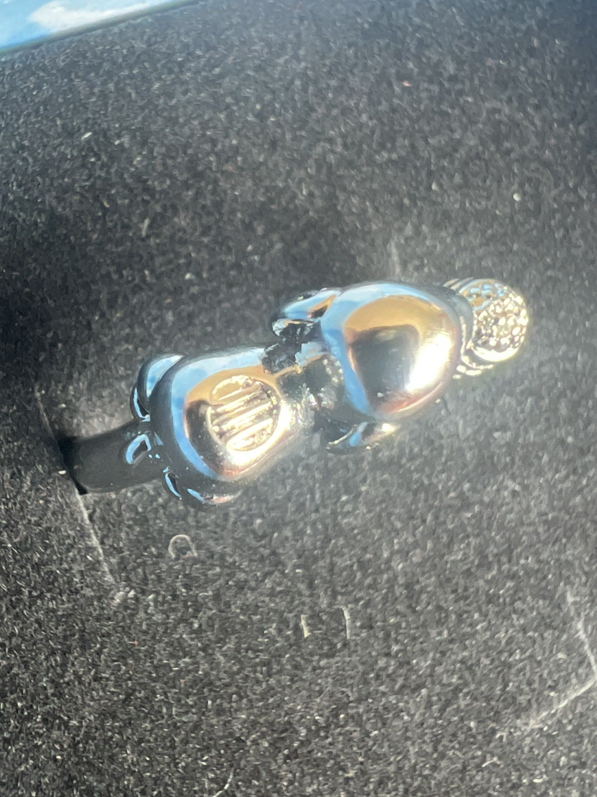 Peanuts Snoopy With Bowl Adjustable Silver Tone Ring One Size Fits All Pet Lover