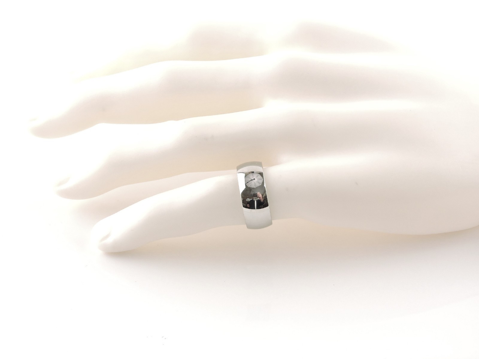 Stainless Steel Comfort Fit 8 mm Wide Band Ring – Free Gift Packaging